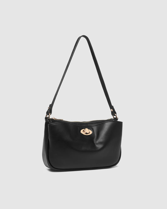 Greta Shoulder Bag - Black