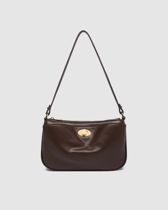 Greta Shoulder Bag - Chocolate
