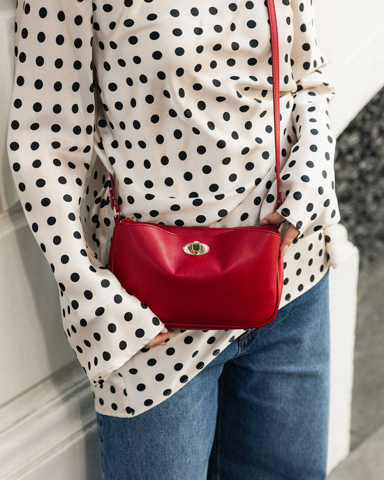 Greta Shoulder Bag - Red