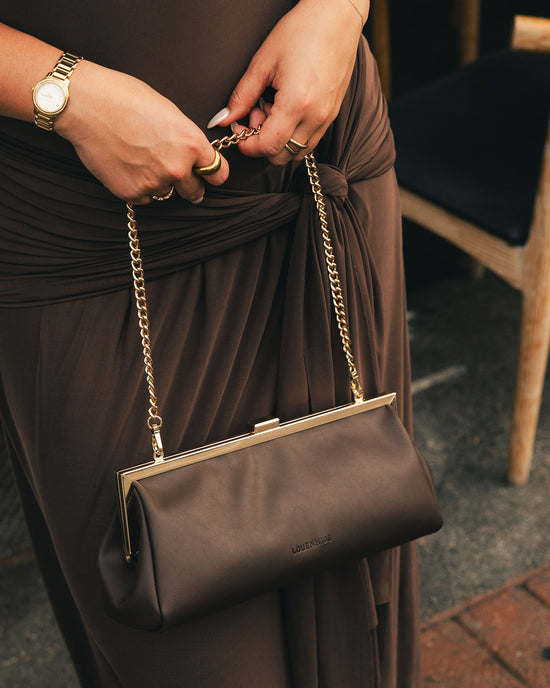 Maya Clutch - Chocolate