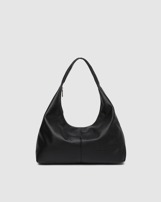Valentina Slouch Shoulder Bag - Black