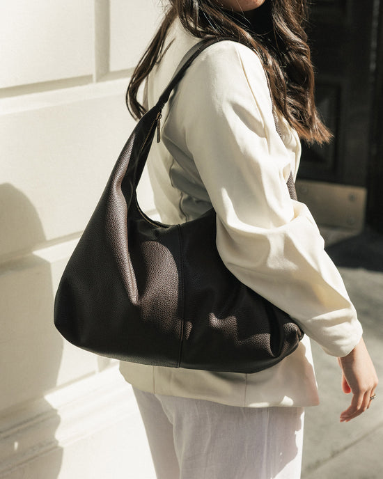 Valentina Slouch Shoulder Bag - Chocolate