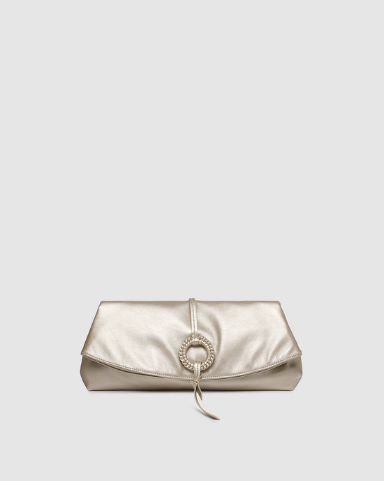 Asha Clutch - Champagne Gold