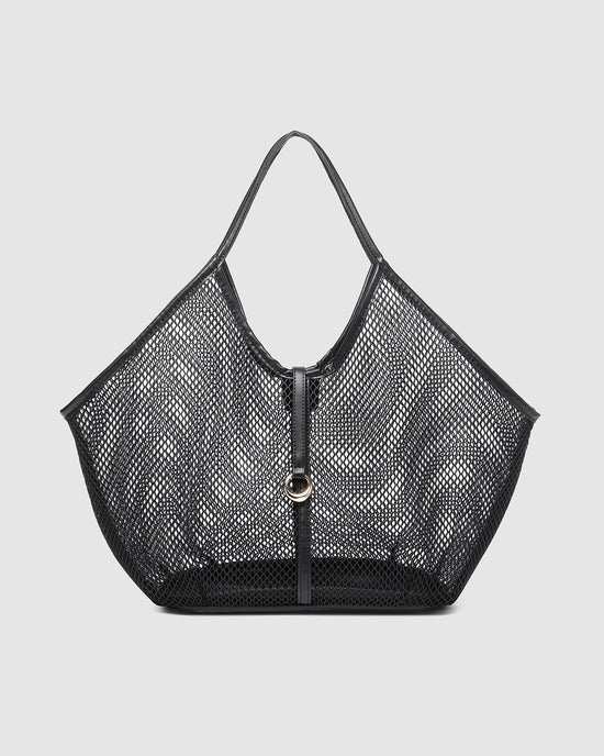 Calypso Mesh Tote Bag - Black