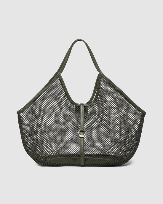 Calypso Mesh Tote Bag - Olive