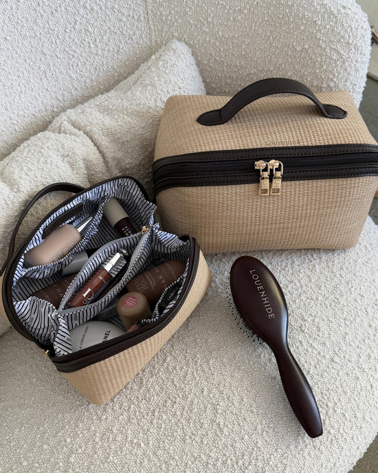 Orion Ellis Cosmetic Bag Set - Natural Chocolate