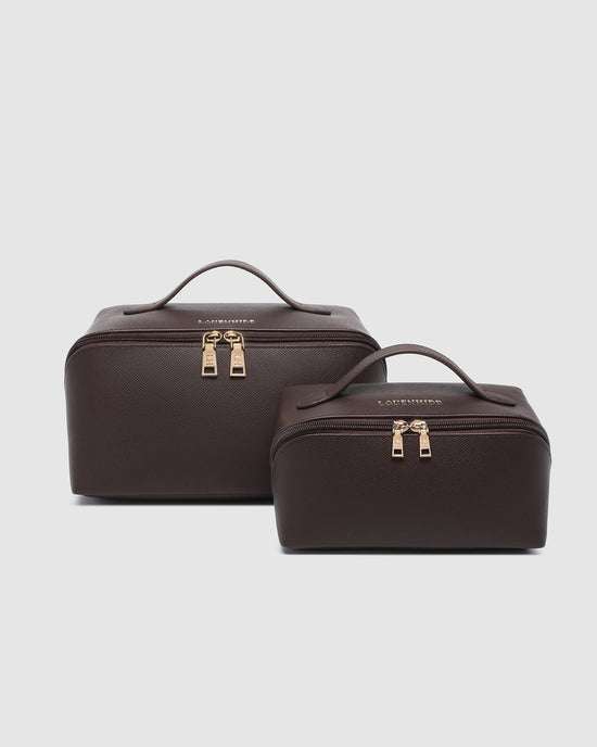 Orion Ellis Cosmetic Bag Set - Chocolate