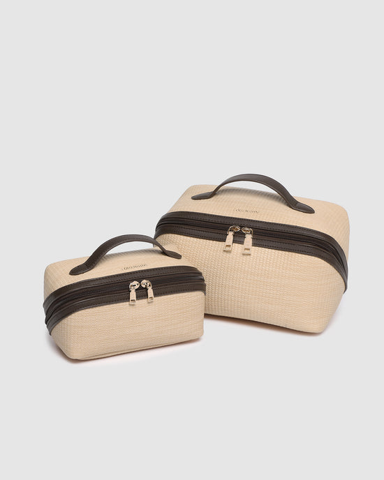 Orion Ellis Cosmetic Bag Set - Natural Chocolate