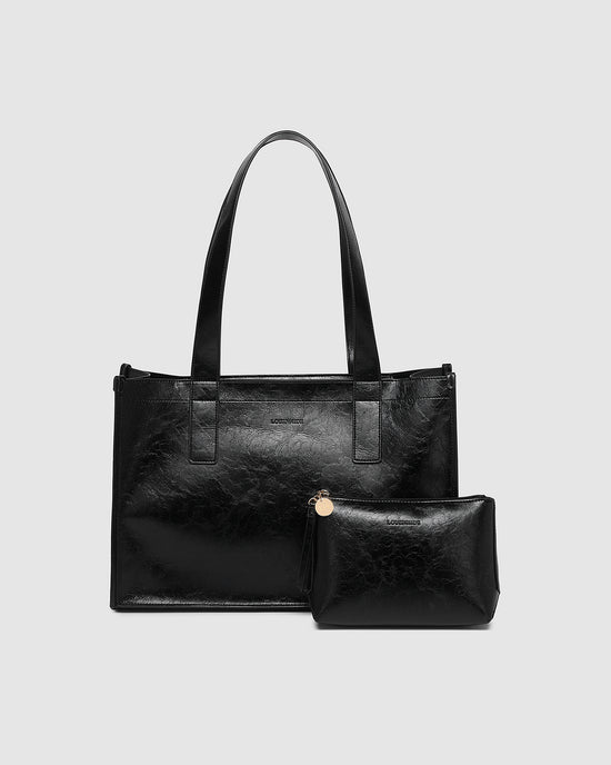 Riley & Everyday Pouch Set - Black Patent